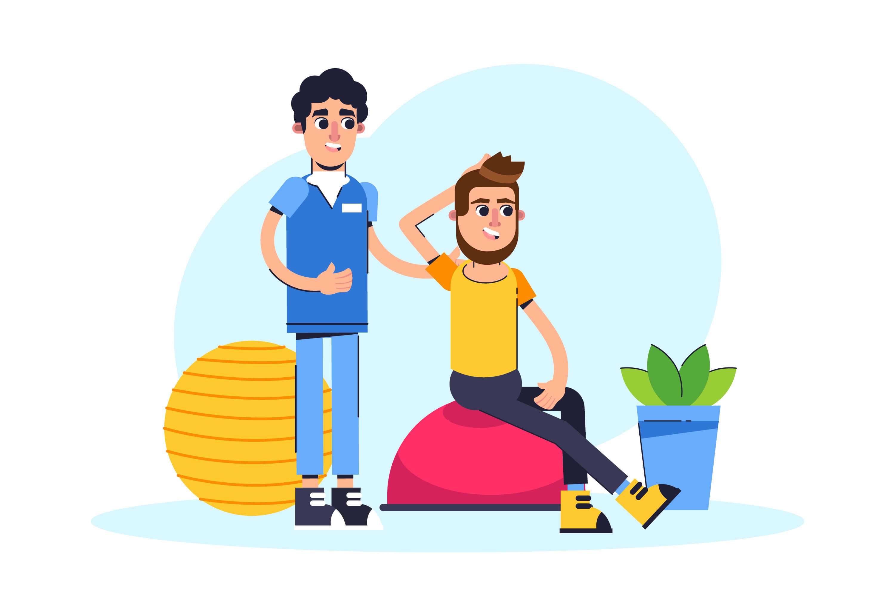 Rehabilitation Program Illustration